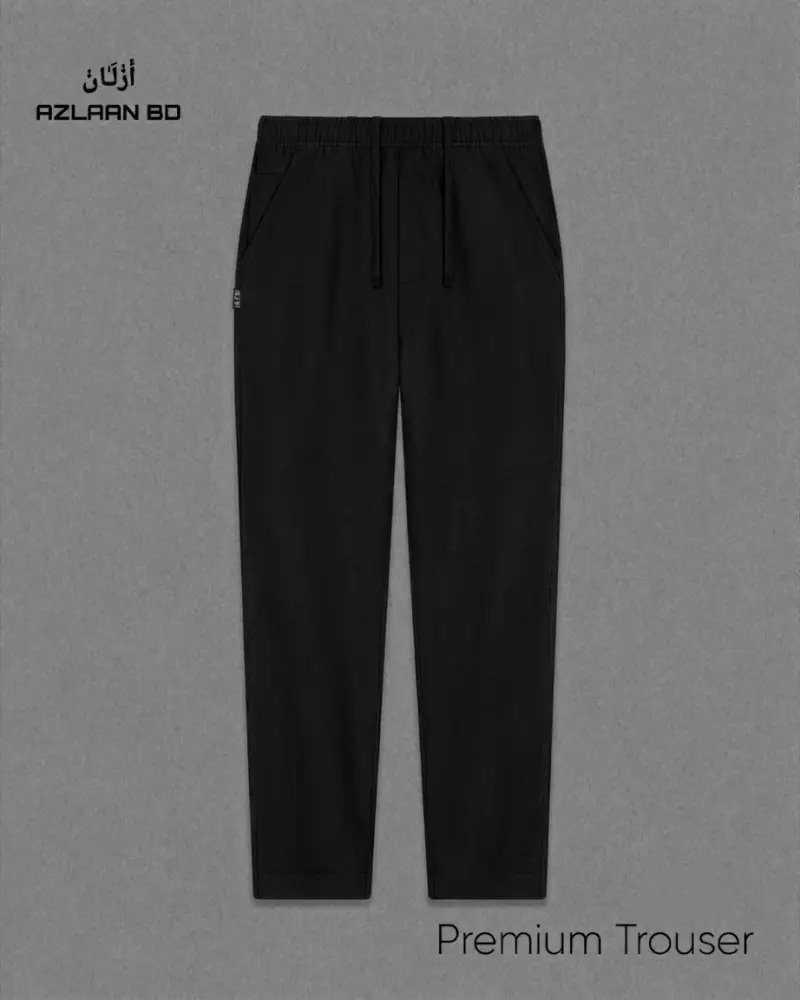 Premium Narrow Stitch Trouser (BLACK COLOUR)