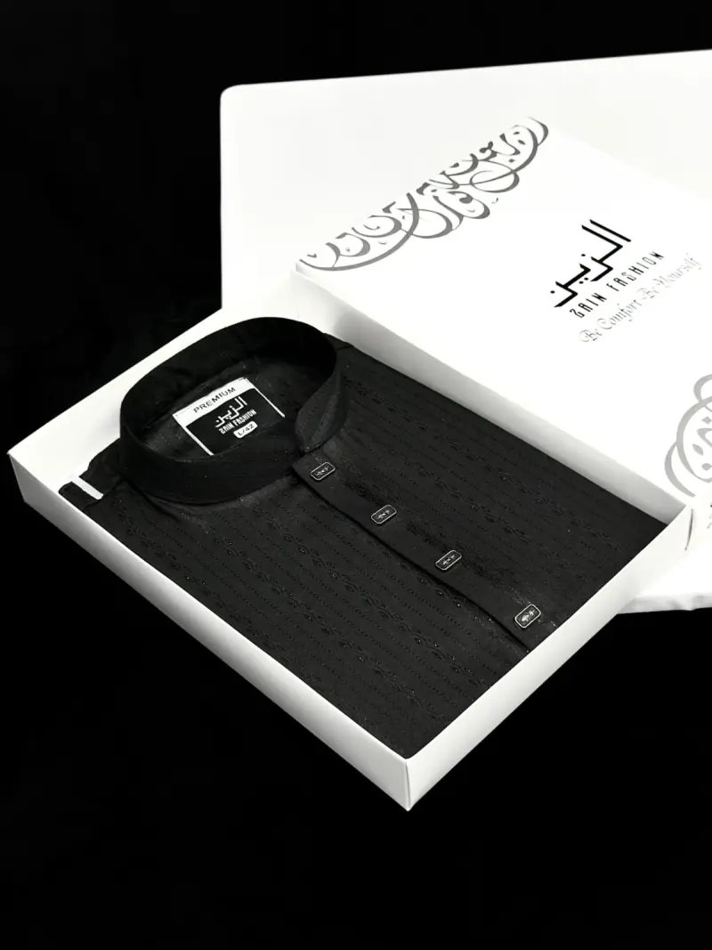 Pakistani Lace Stepe Cotton (BLACK COLOUR)