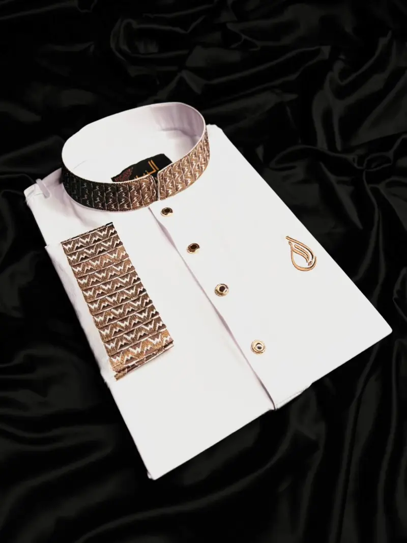 China Micro Stitch Embroidery (WHITE COLOUR)